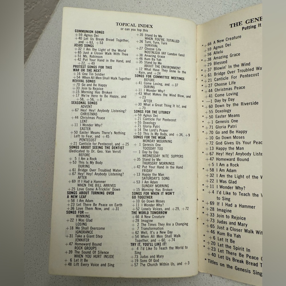 Vintage Songbook The Genesis Songbook 1973 1970s - Picture 7 of 11